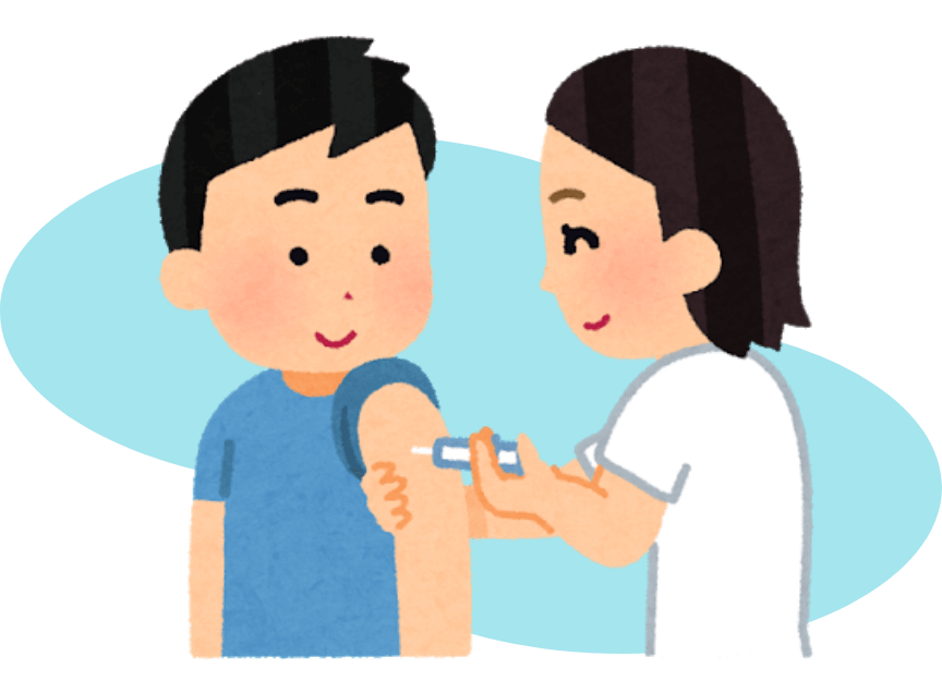 イラスト：予防接種